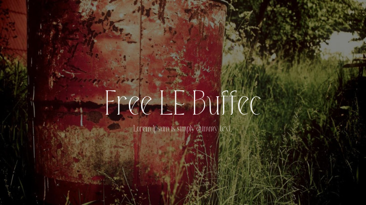 Free LE Buffec Font