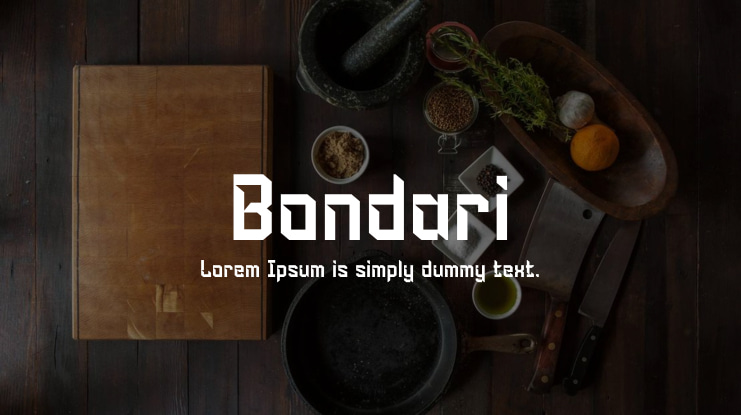Bondari Font