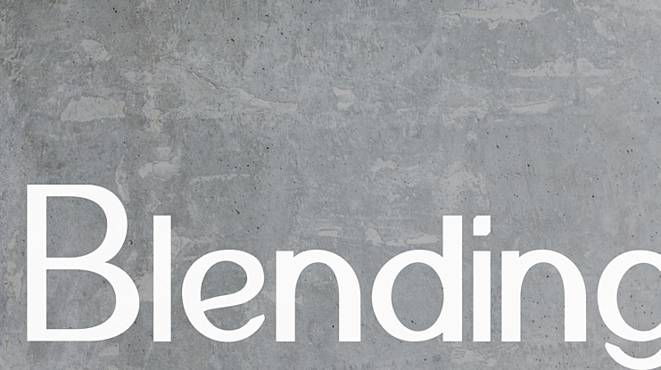 Blending Font