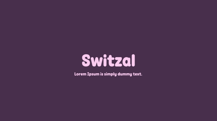Switzal Font