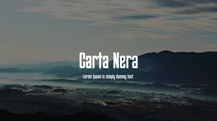 Carta Nera Font
