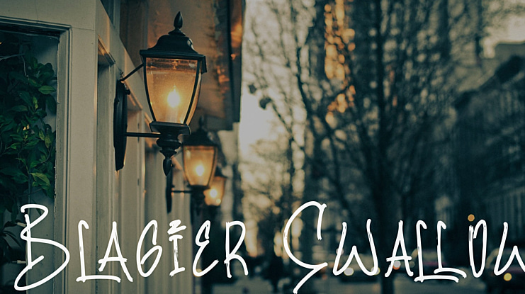 Blagier Swallow Font