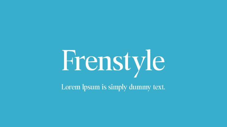 Frenstyle Font