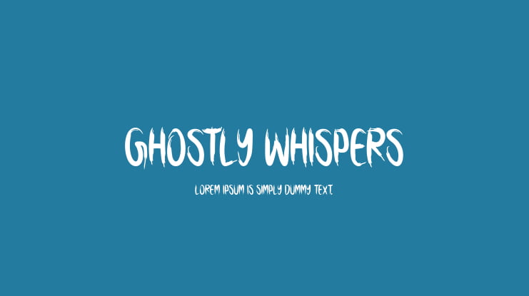 Ghostly Whispers Font