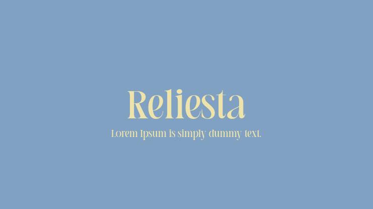 Reliesta Font