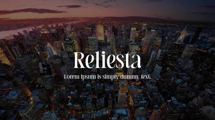 Reliesta Font