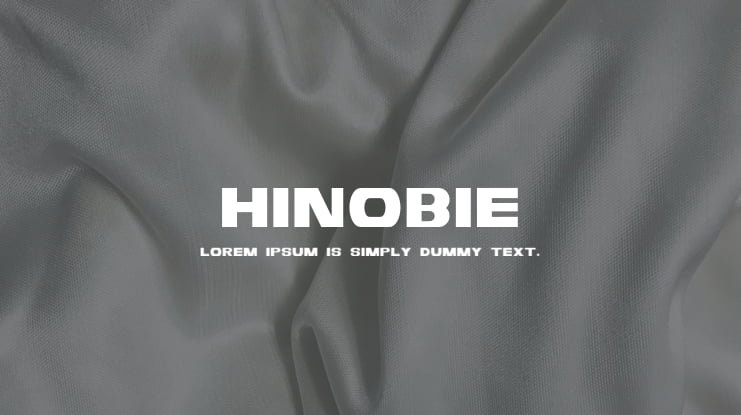HINOBIE Font