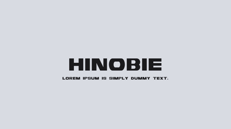 HINOBIE Font