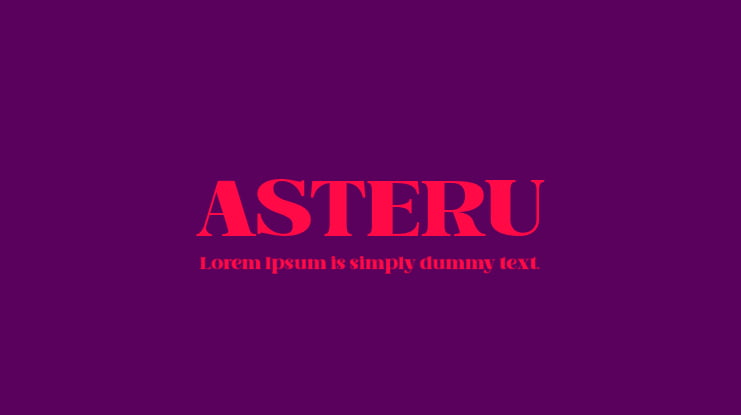 ASTERU Font