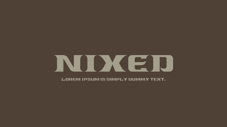 NIXED Font