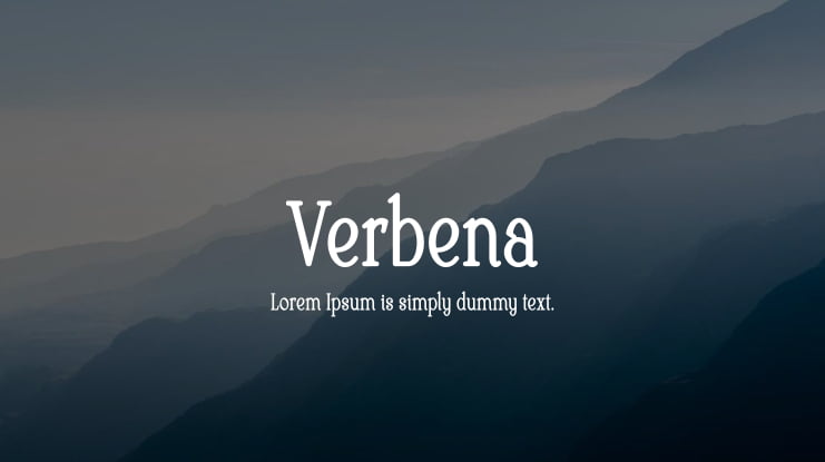 Verbena Font