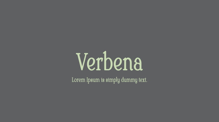 Verbena Font