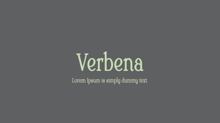 Verbena Font