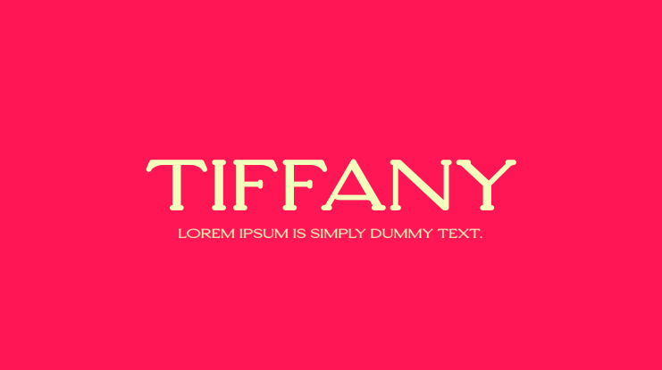 Tiffany Font