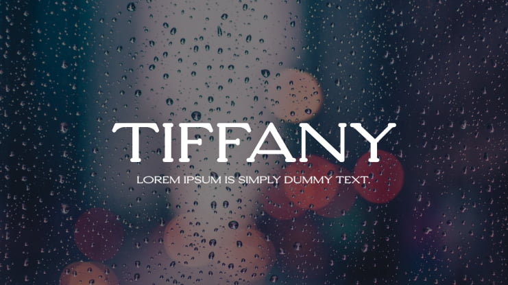 Tiffany Font
