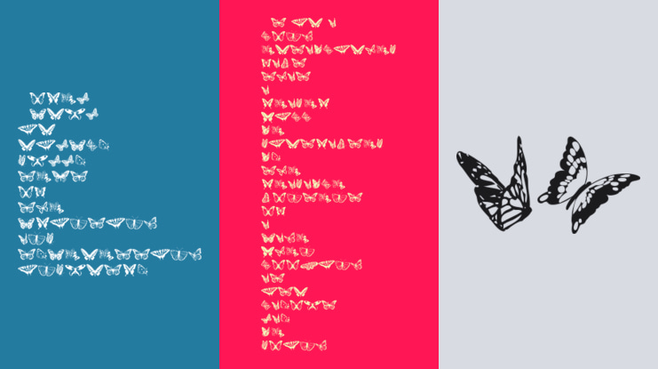 Butterflies Font