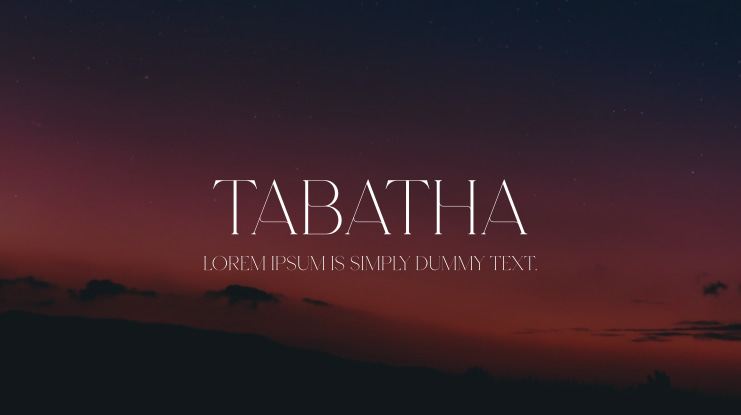 Tabatha Font