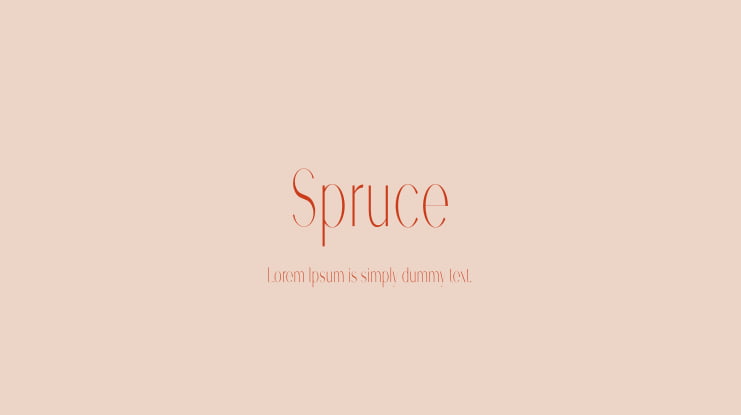 Spruce Font