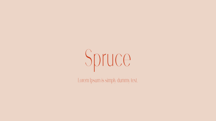 Spruce Font