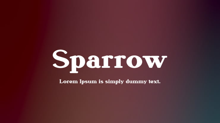 Sparrow Font