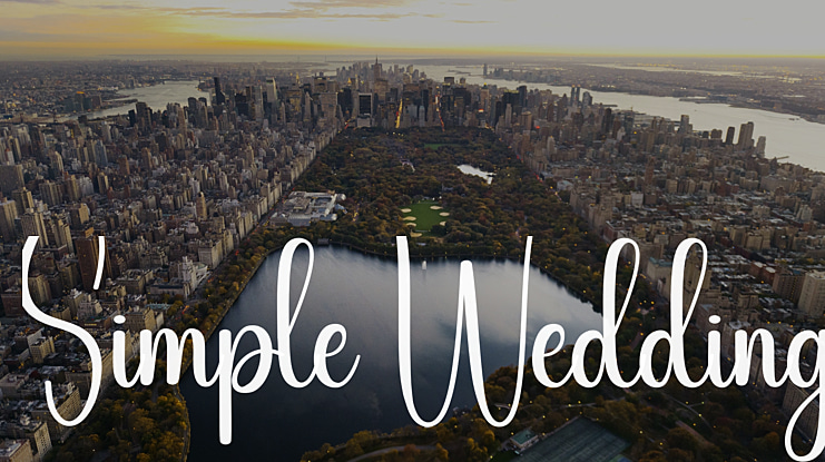 Simple Wedding Font