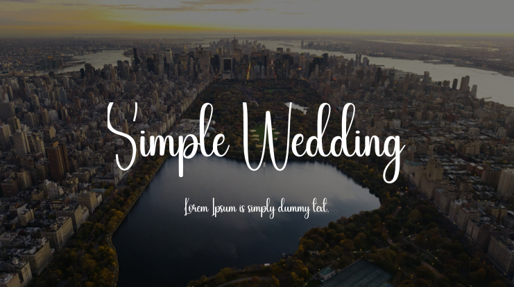 Simple Wedding Font