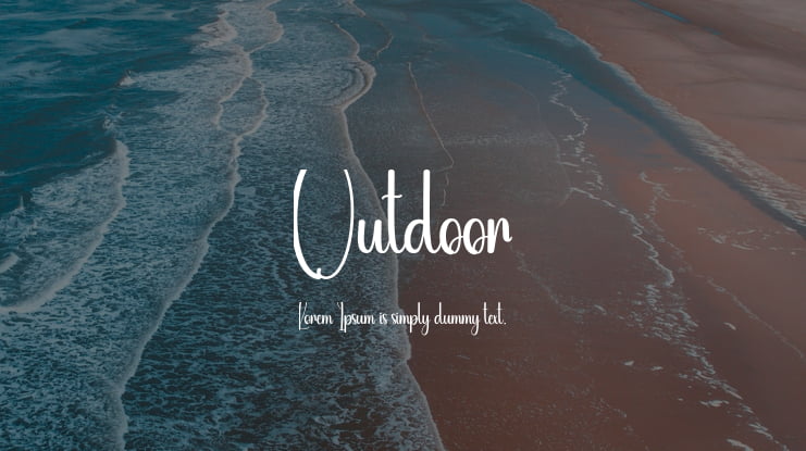 Outdoor Font