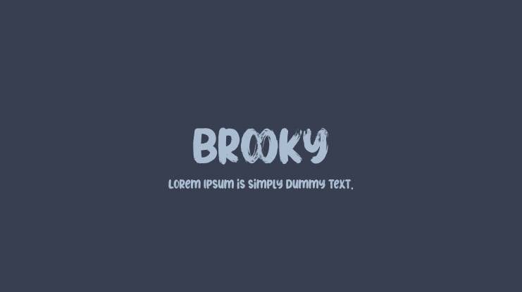 Brooky Font
