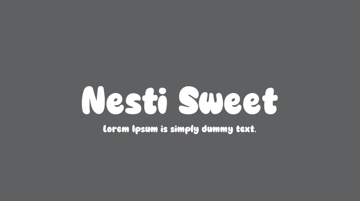 Nesti Sweet Font