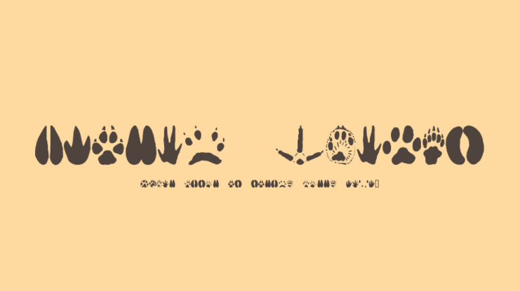 Animal Tracks Font