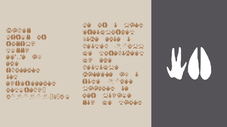 Animal Tracks Font