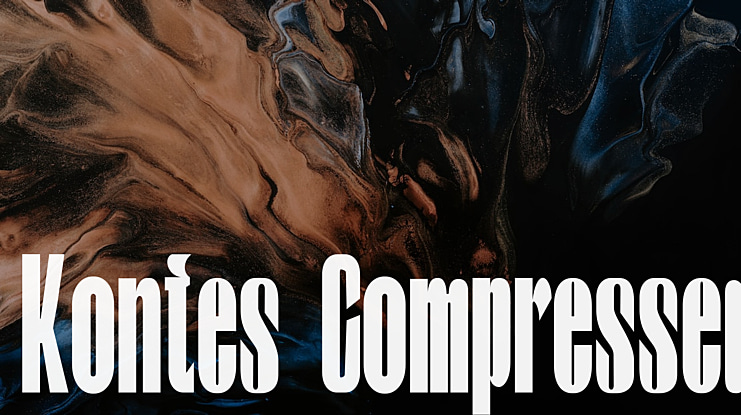 Kontes Compressed Font Family