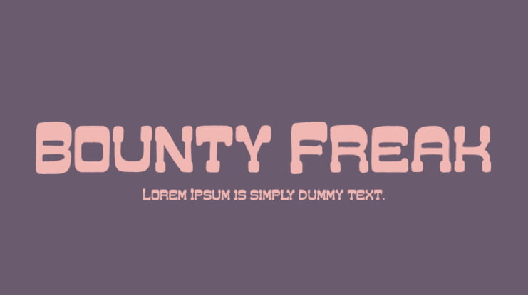 Bounty Freak Font Family