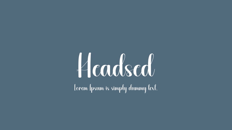 Headsed Font : Download Free for Desktop & Webfont