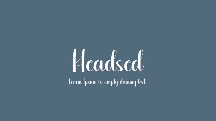 Headsed Font