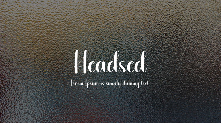 Headsed Font