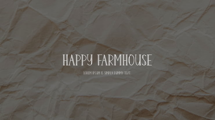 Happy Farmhouse Font