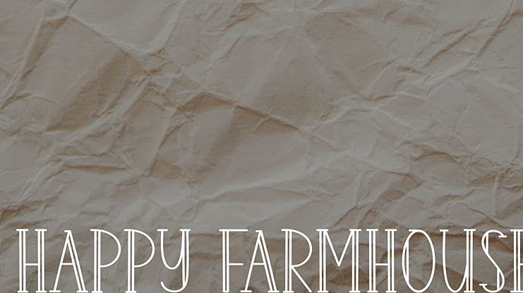 Happy Farmhouse Font