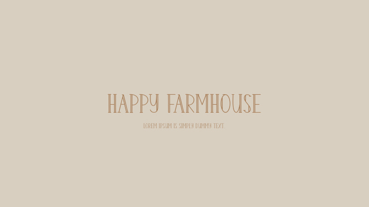Happy Farmhouse Font
