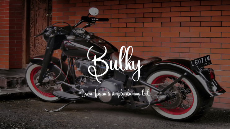 Bulky Font