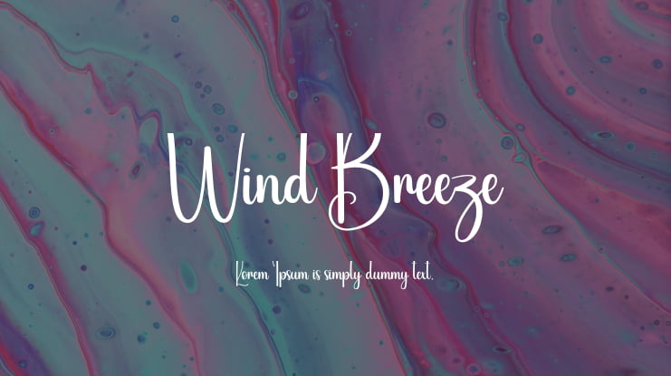 Wind Breeze Font