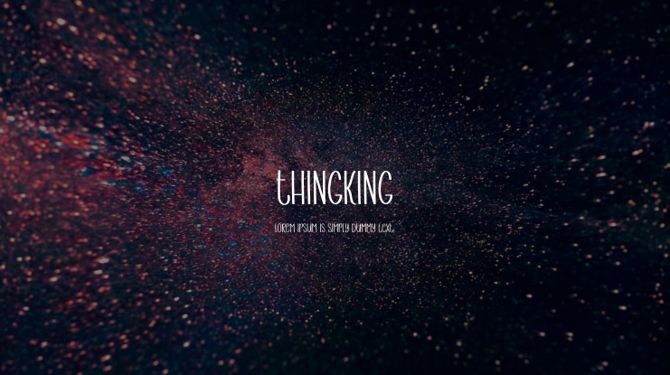 Thingking Font