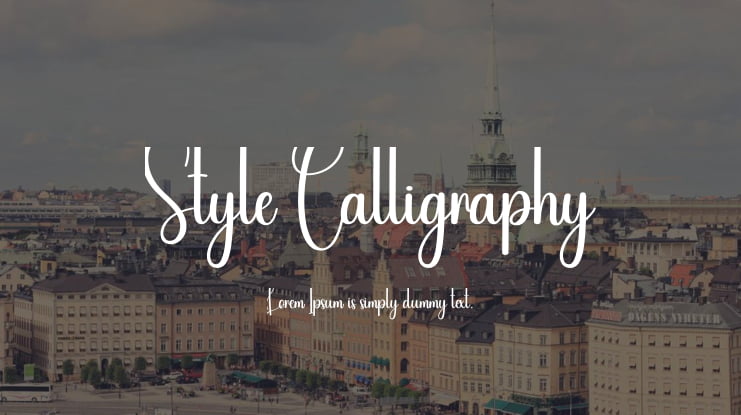 Style Calligraphy Font