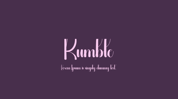 Rumble Font