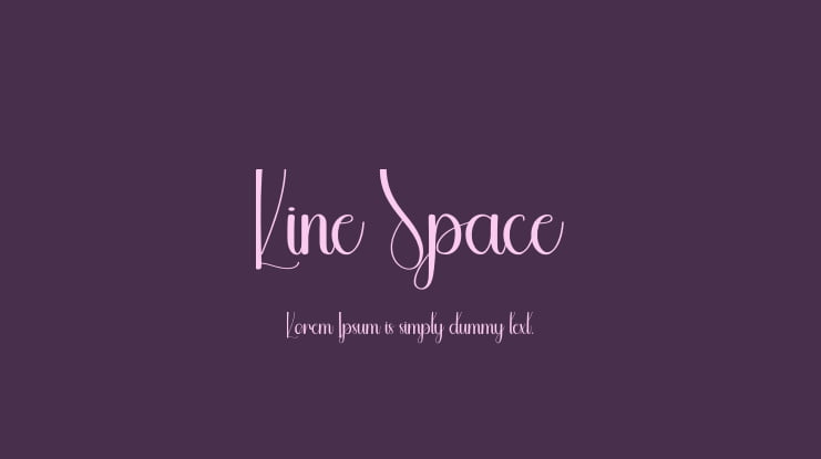 Line Space Font