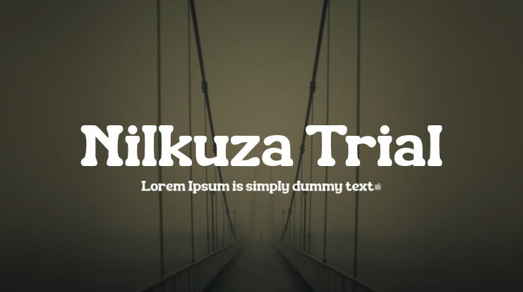 Nilkuza Trial Font