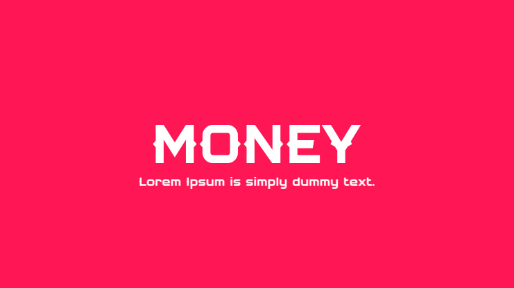 MONEY Font Family