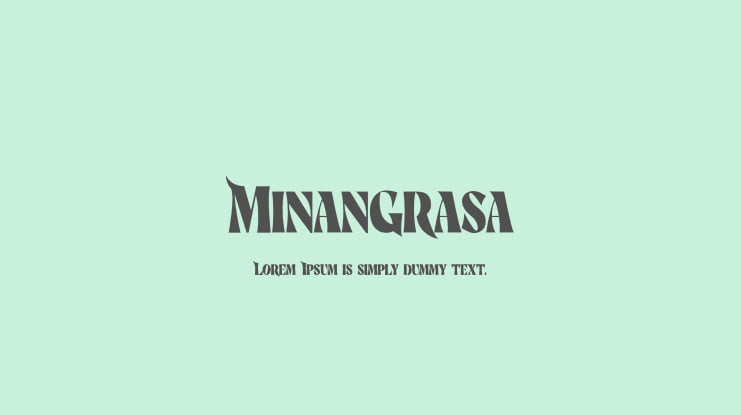 Minangrasa Font