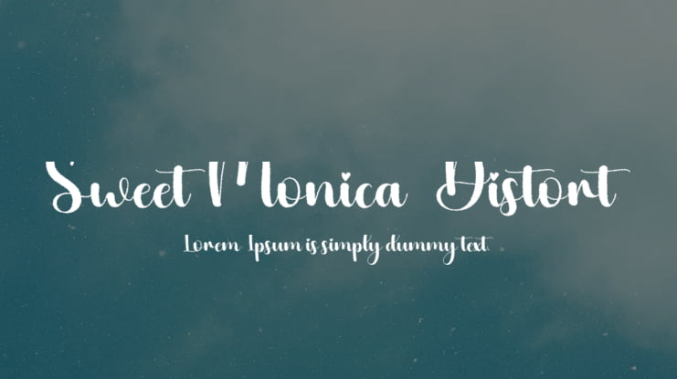 Sweet Monica  Distort Font Family