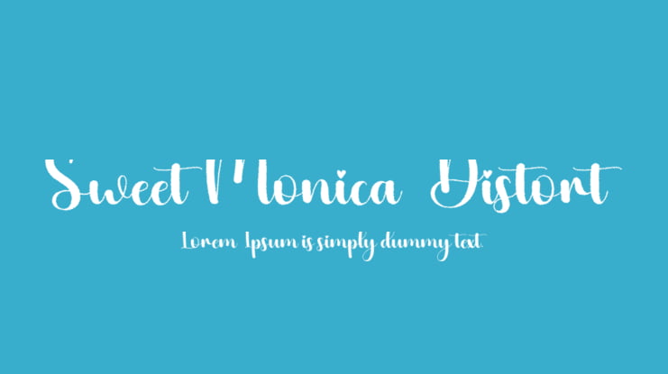 Sweet Monica  Distort Font Family